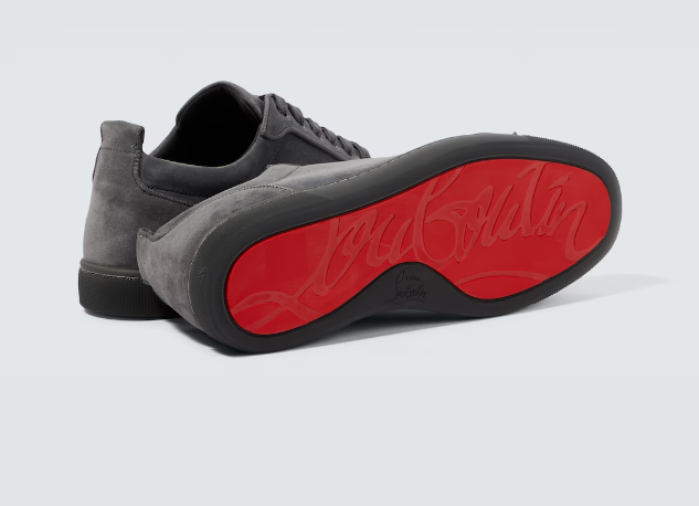 Christian Louboutin Louis Junior Spikes suede sneakers