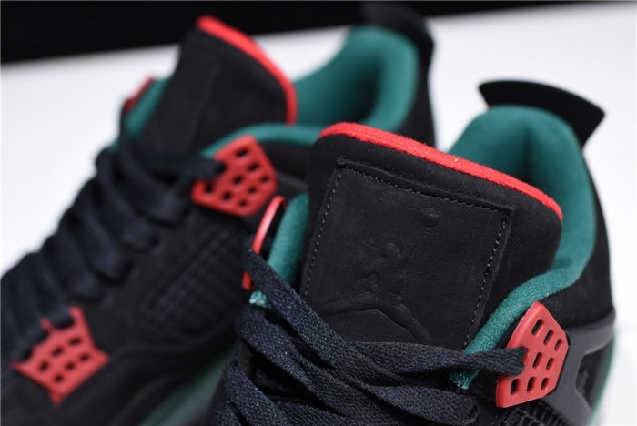 Air Jordan 4 NRG “GUCC” Black/Gorge Green-Varsity Red AQ3816-063